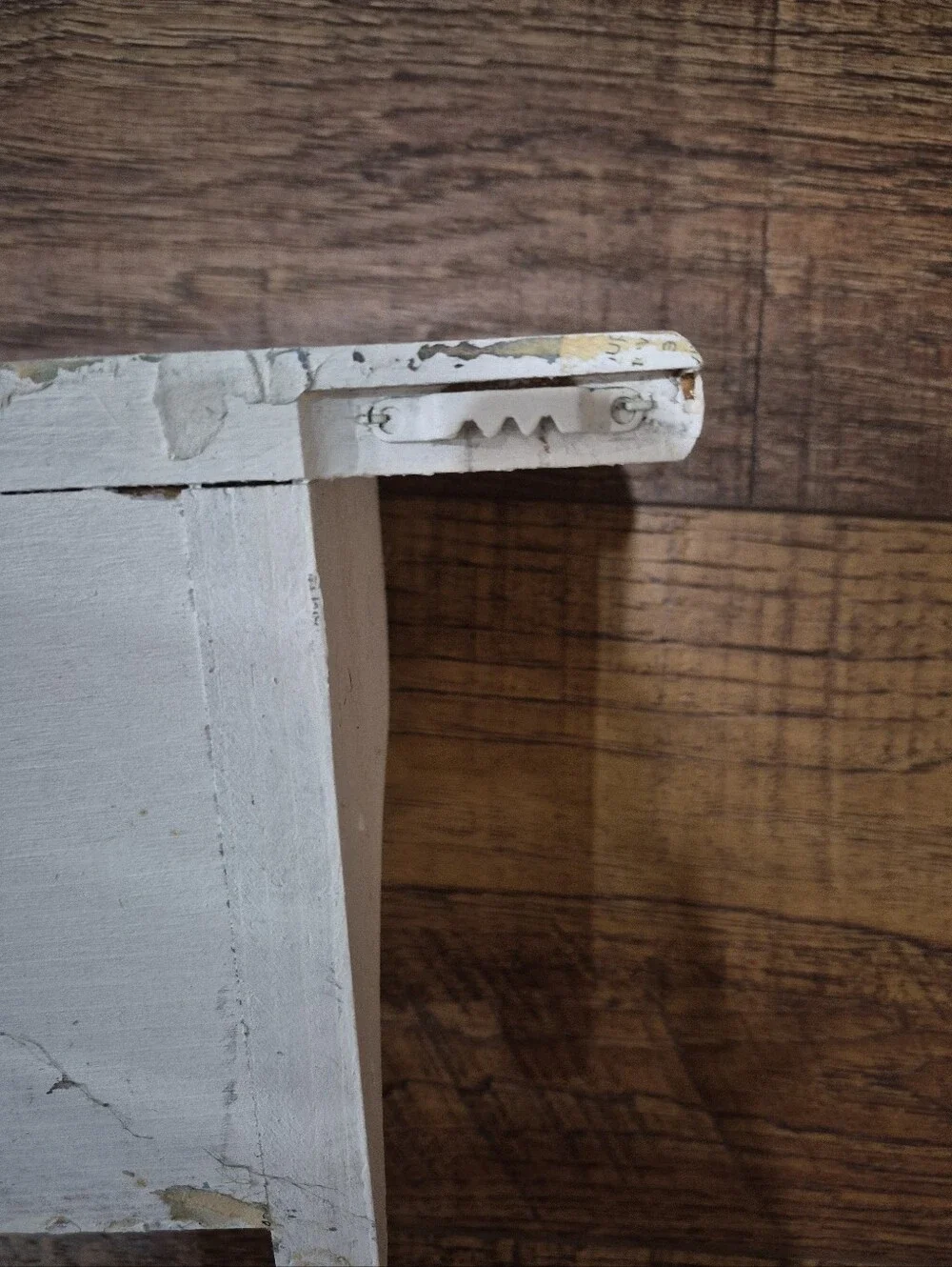 Vintage White Wood Wall Shelf with Heart Cutout Cottagecore Farmhouse Decor